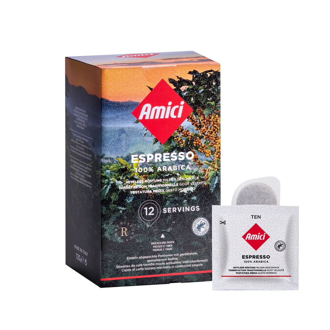 12 TEN Portionen Espresso einzeln verpackt