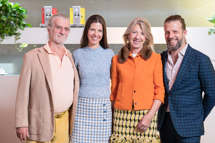 Familie Illy: Francesco, Vittoria, Annemarie und Ernesto Illy