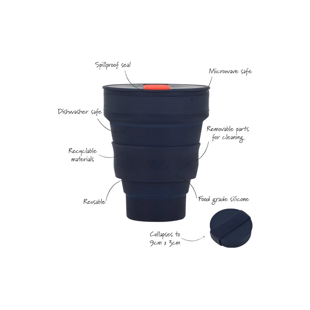 Mehrwegbecher 350ml indigo